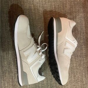 New Balance Gray and White Sneakers